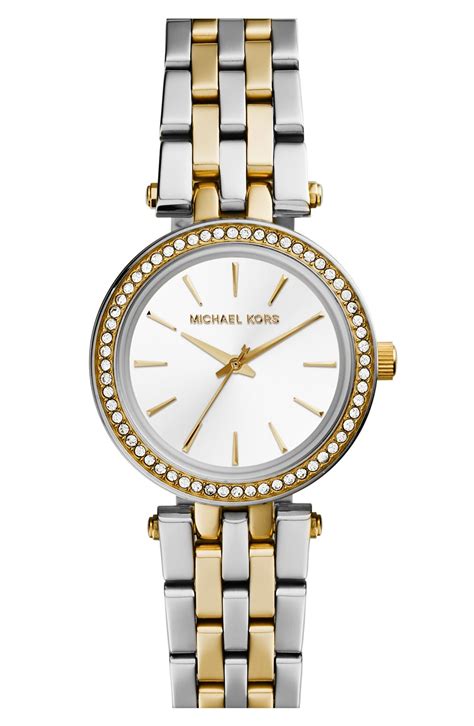 michael kors watches men's two tone|Michael Kors darci watch 26mm.